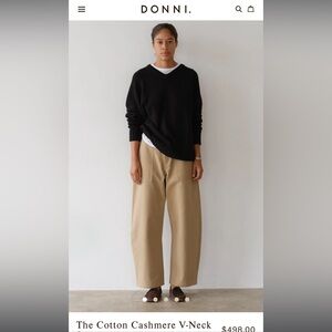 Donni v neck cashmere sweater